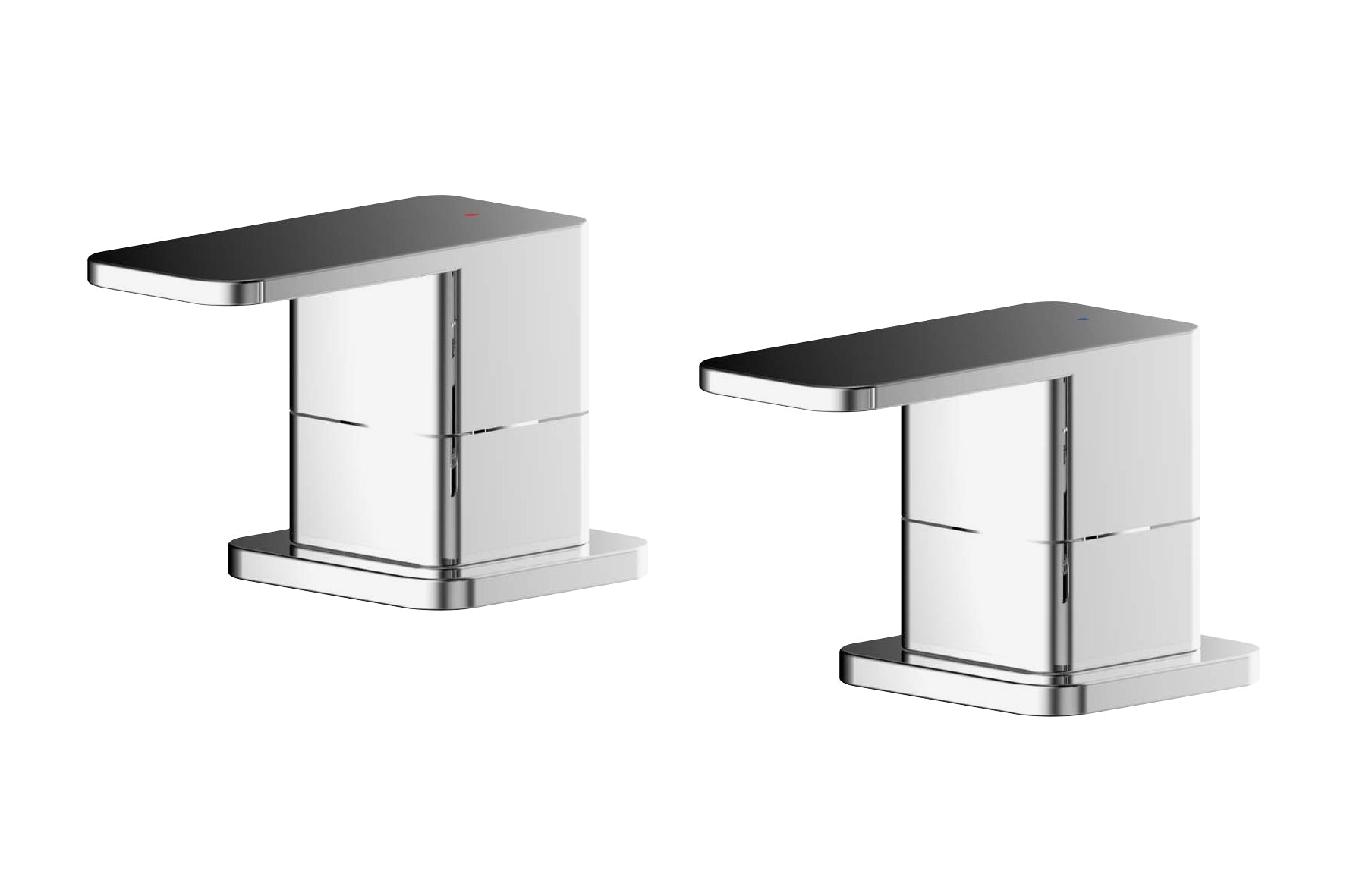 Nui Windon 3/4" Side Valves Contemporary Chrome Brass 55x50x80mm - JJ Building Materials
