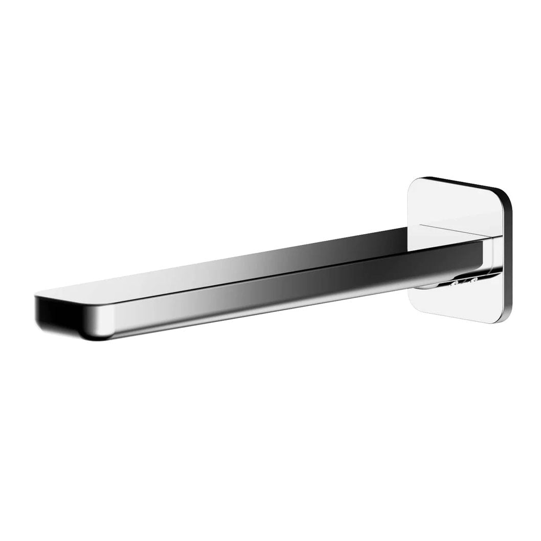 Nui Windon Bath Spout Contemporary Chrome Brass 50x50x200mm - JJ Building Materials
