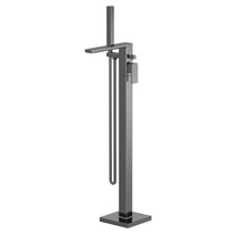 Nui Windon Freestanding Bath Shower Mixer Contemporary Brushed Pewter Brass ABS,plastic 880x180x357mm - JJ Building Materials
