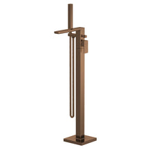 Nui Windon Freestanding Bath Shower Mixer With Kit Contemporary Brushed Bronze ABS,brass 880x180x357mm - JJ Building Materials