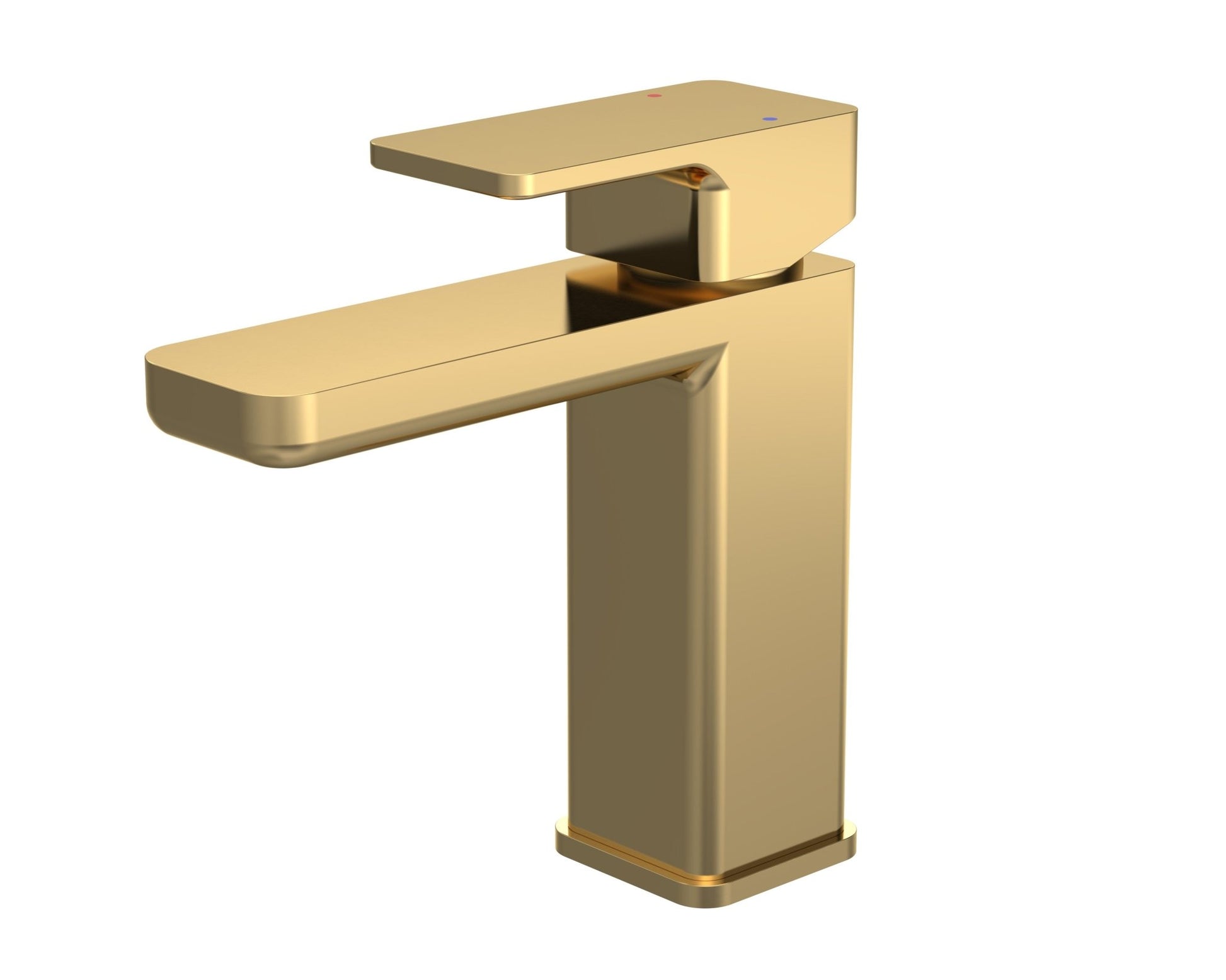 Nui Windon Mono Basin Mixer With Push Button Waste Contemporary Brushed Brass Brass,plastic 160x50x152mm - JJ Building Materials