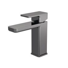 Nui Windon Mono Basin Mixer With Push Button Waste Contemporary Brushed Pewter Brass,plastic 160x50x152mm - JJ Building Materials