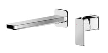 Nui Windon Wall Mounted 2 Tap Hole Basin Mixer Contemporary Chrome Brass,plastic 50x150x201mm - JJ Building Materials