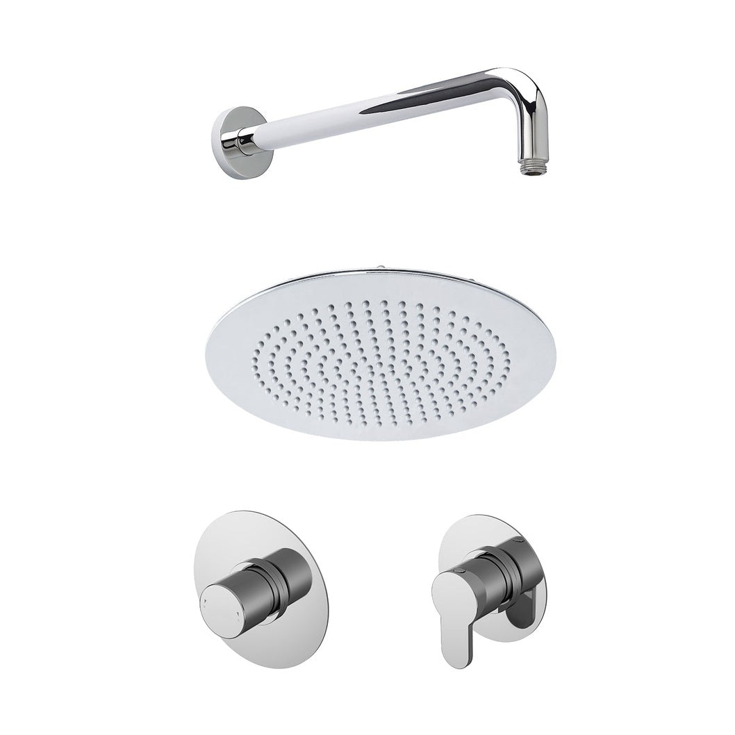 Nuie 1 Outlet Bundle Arvan Contemporary Chrome Brass ABS - SBR124ST1 - JJ Building Materials
