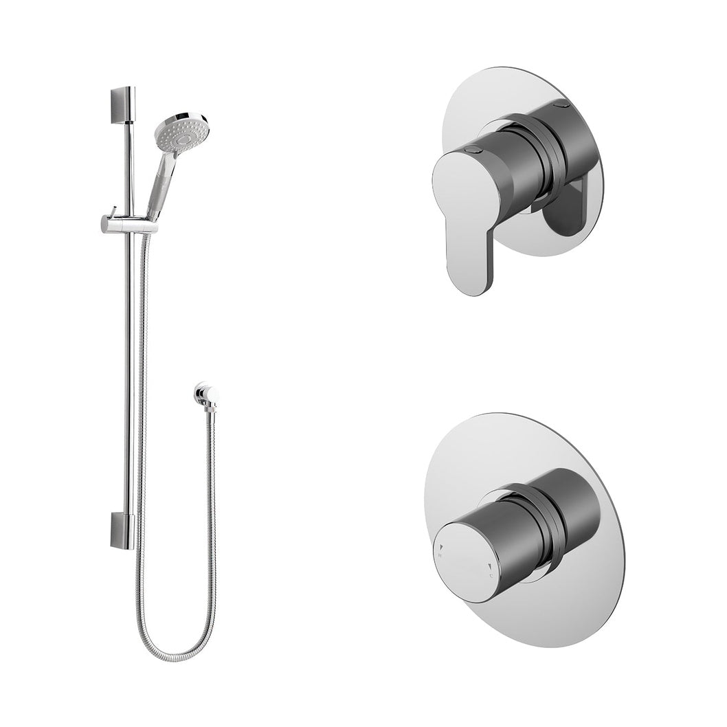 Nuie 1 Outlet Bundle Arvan Contemporary Chrome Brass ABS - SBR126ST1 - JJ Building Materials