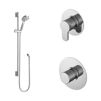 Nuie 1 Outlet Bundle Arvan Contemporary Chrome Brass ABS - SBR126ST1 - JJ Building Materials