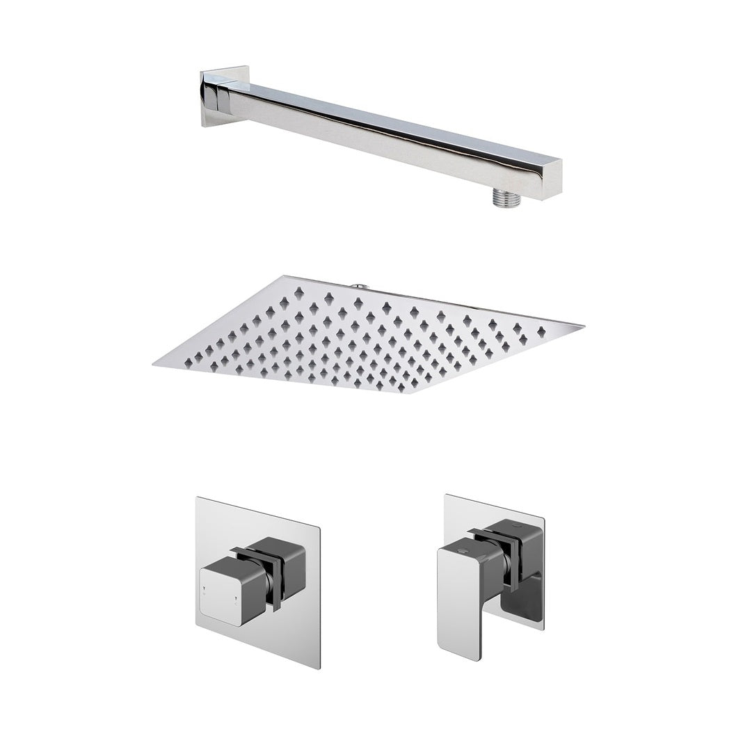 Nuie 1 Outlet Bundle Windon Contemporary Chrome Brass ABS - SBS125ST1 - JJ Building Materials
