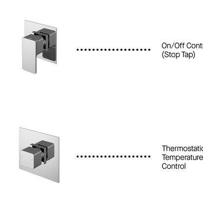 Nuie 1 Outlet Bundle Windon Contemporary Chrome Brass ABS - SBS127ST1 - JJ Building Materials