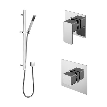 Nuie 1 Outlet Bundle Windon Contemporary Chrome Brass ABS - SBS127ST1 - JJ Building Materials