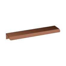 Nuie 150mm Finger Pull Handle Contemporary Brushed Bronze Aluminium 17x150x36mm - JJ Building Materials