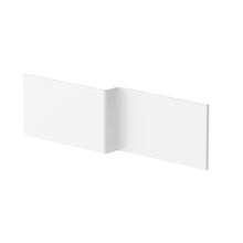 Nuie 1700 Sq Showerbath Front Panel Cw Fixing Contemporary European White Acrylic 500x1700x150mm - JJ Building Materials