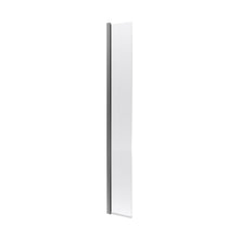 Nuie 1850 X 300 X 8mm Hinged Return Screen Contemporary Brushed Pewter Aluminium 1850x322x27mm - JJ Building Materials