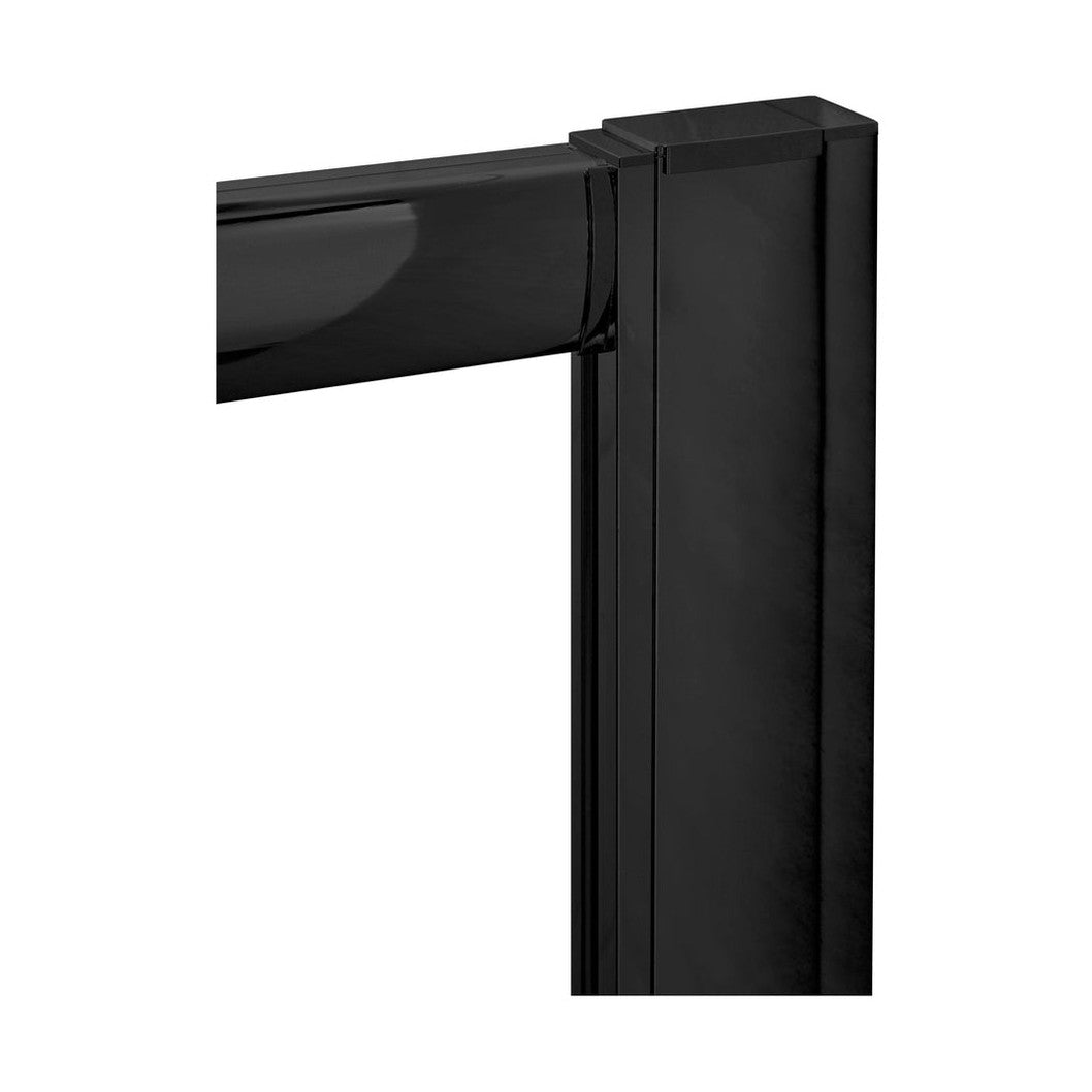 Nuie 1900mm Profile Extension Kit For Rene Enclosures Contemporary Matt Black Aluminium 1900x17x27mm - JJ Building Materials