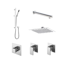 Nuie 2 Outlet Windon Bundle With Stop Tap & Diverter Contemporary Chrome Brass ABS - JJ Building Materials