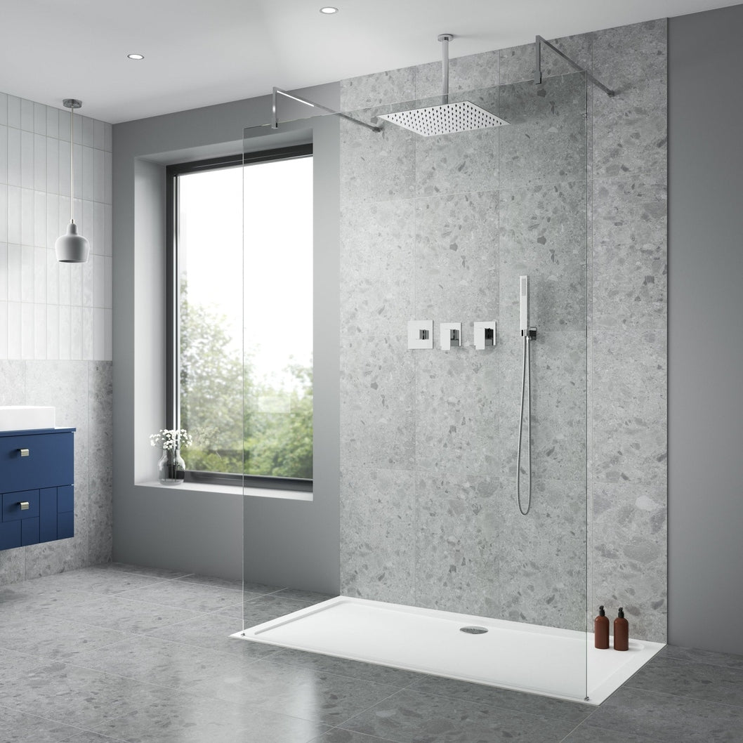 Nuie 2 Outlet Windon Bundle With Stop Taps Contemporary Chrome Brass ABS - JJ Building Materials
