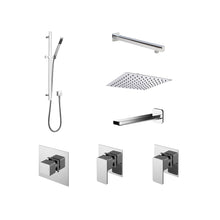 Nuie 3 Outlet Bundle Windon With Stop Tap & Diverter Contemporary Chrome Brass ABS - JJ Building Materials