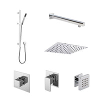 Nuie 3 Outlet Windon Bundle With Stop Taps Contemporary Chrome Brass ABS - JJ Building Materials