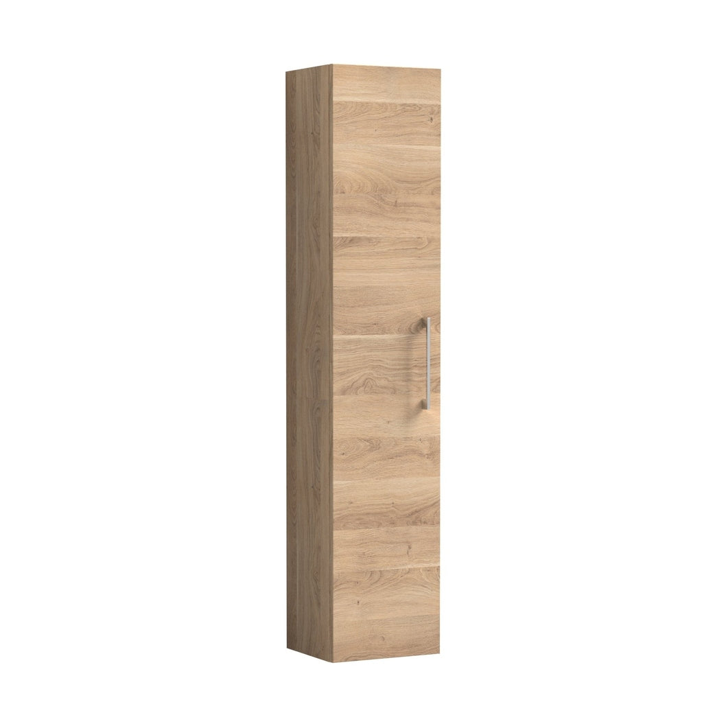 Nuie Arno 300mm Tall Unit (1 Door) Contemporary Bleached Oak MFC Textured Woodgrain 1435x300x260mm - JJ Building Materials