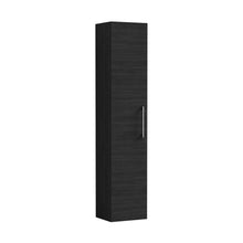 Nuie Arno 300mm Tall Unit (1 Door) Contemporary Charcoal Black MFC Textured Woodgrain 1435x300x260mm - JJ Building Materials