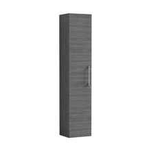 Nuie Arno 300mm Tall Unit (1 Door) Contemporary Graphite Grey Woodgrain MFC Textured Woodgrain 1435x300x260mm - JJ Building Materials