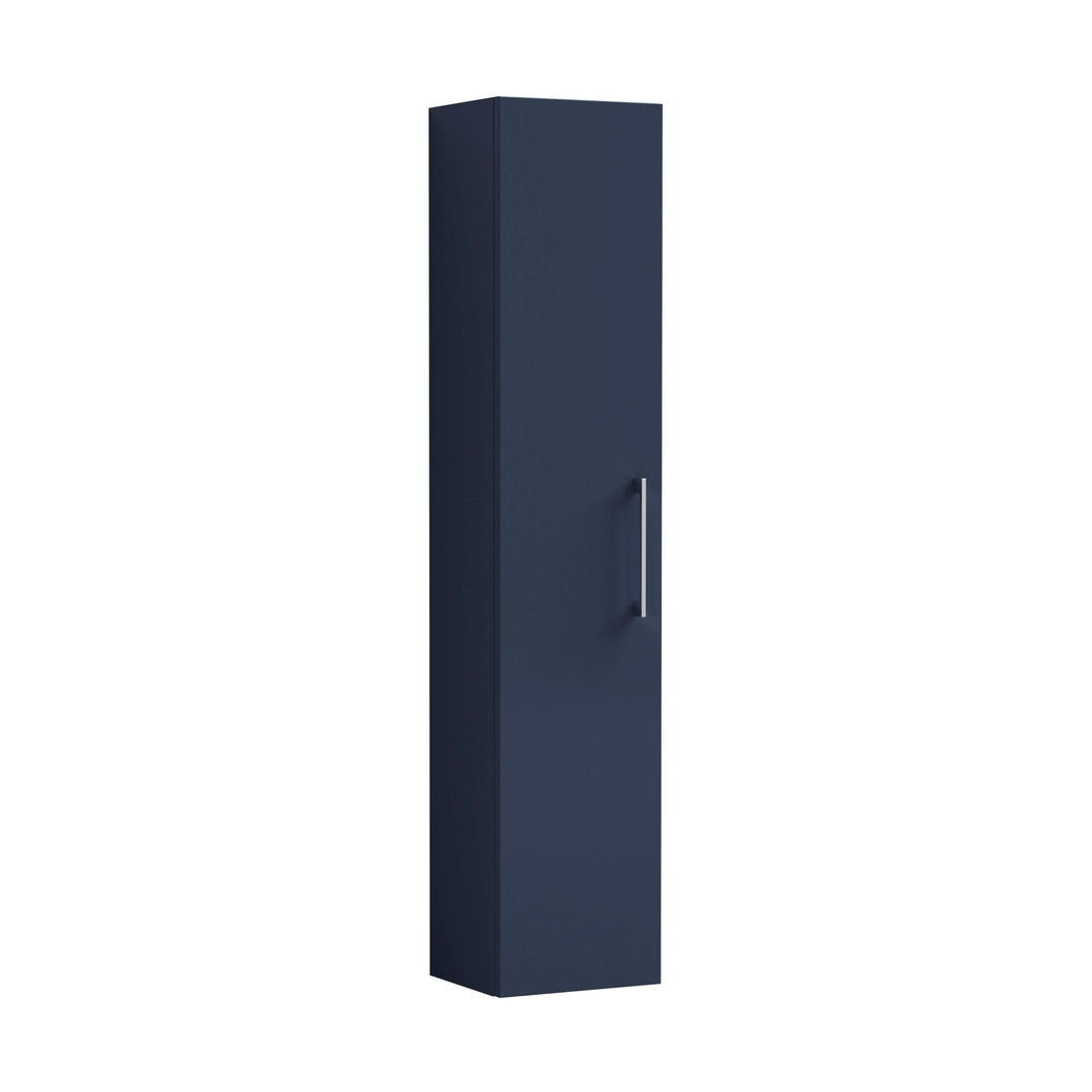 Nuie Arno 300mm Tall Unit (1 Door) Contemporary Midnight Blue MFC Painted Matt 1433x300x253mm - JJ Building Materials