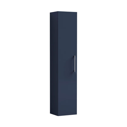 Nuie Arno 300mm Tall Unit (1 Door) Contemporary Midnight Blue MFC Painted Matt 1433x300x253mm - JJ Building Materials