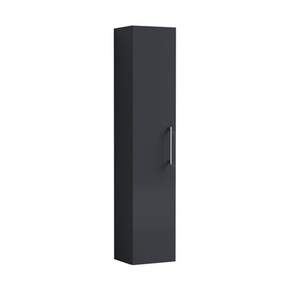 Nuie Arno 300mm Tall Unit (1 Door) Contemporary Soft Black MFC Painted Matt 1433x300x253mm - JJ Building Materials
