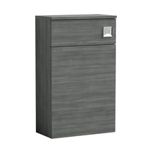 Nuie Arno 500 Wc Unit (235 Deep) Contemporary Anthracite Woodgrain MFC Textured Woodgrain 818x502x253mm - JJ Building Materials