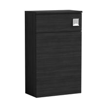 Nuie Arno 500 Wc Unit (235 Deep) Contemporary Charcoal Black MFC Textured Woodgrain 818x502x260mm - JJ Building Materials
