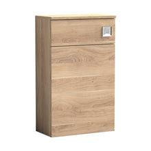 Nuie Arno 500mm Wc Unit Contemporary Bleached Oak MFC Textured Woodgrain 818x502x260mm - JJ Building Materials