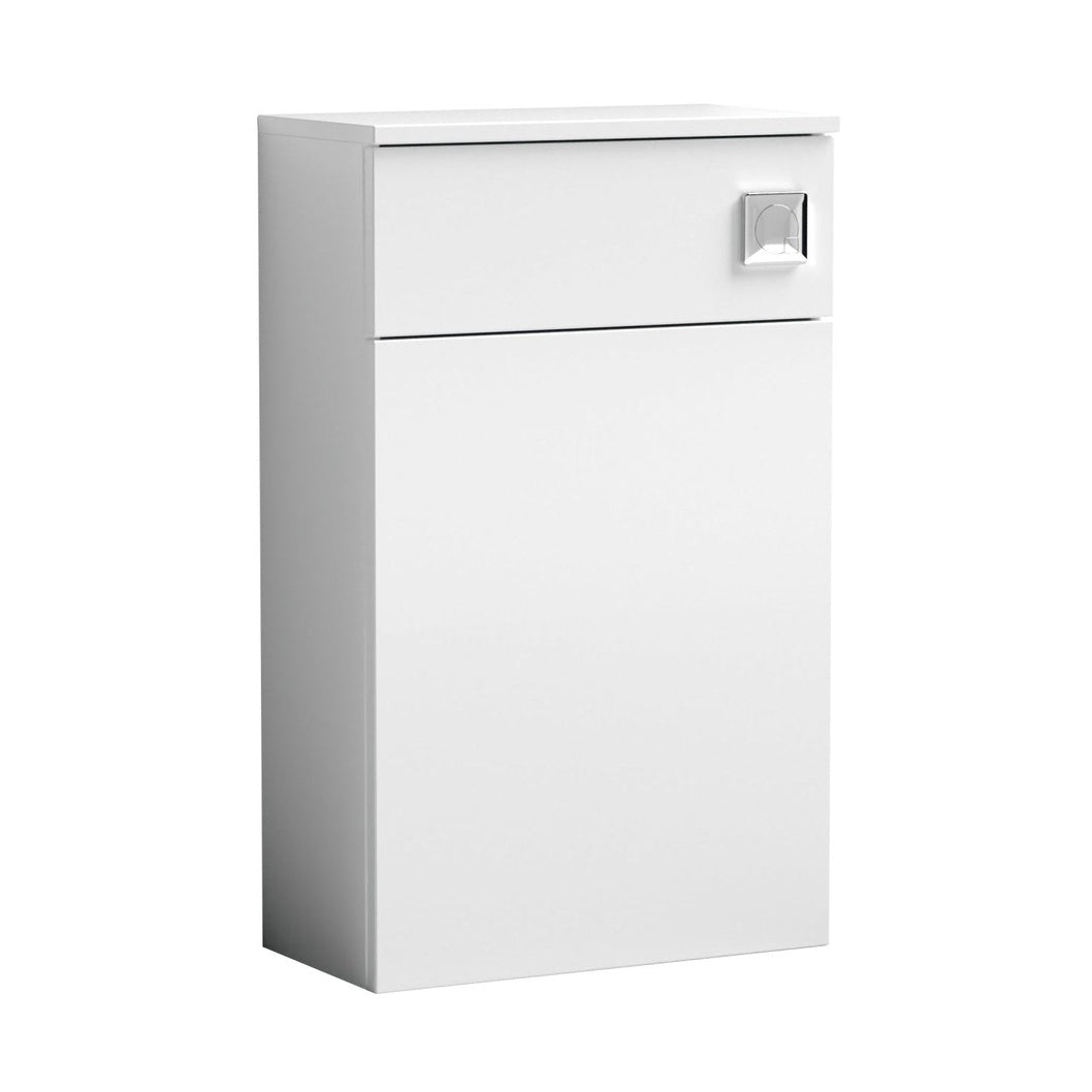 Nuie Arno 500mm Wc Unit Contemporary Gloss White MFC Painted Gloss 795x502x260mm - JJ Building Materials