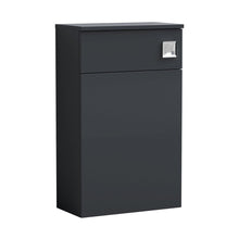 Nuie Arno 500mm Wc Unit Contemporary Soft Black MFC Painted Matt 818x502x253mm - JJ Building Materials