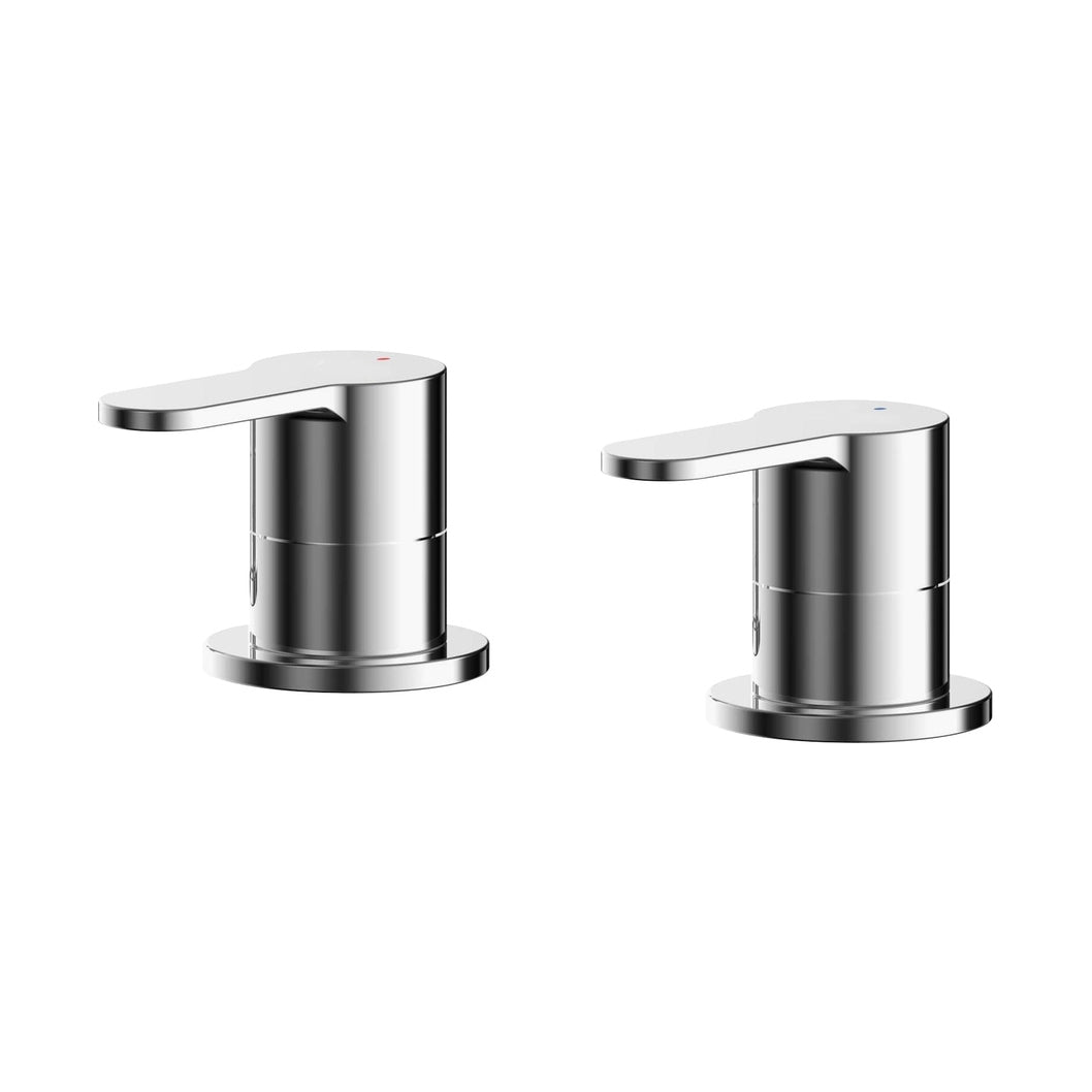 Nuie Arvan 3/4" Side Valves Contemporary Chrome Brass 54x35x75mm - JJ Building Materials