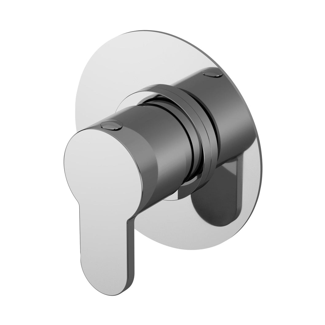 Nuie Arvan Concealed Stop Tap Contemporary Chrome Brass 100x100x135mm - JJ Building Materials