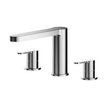 Nuie Arvan Deck Mounted 3 Tap Hole Bath Filler Contemporary Chrome Brass 135x250x222mm - JJ Building Materials