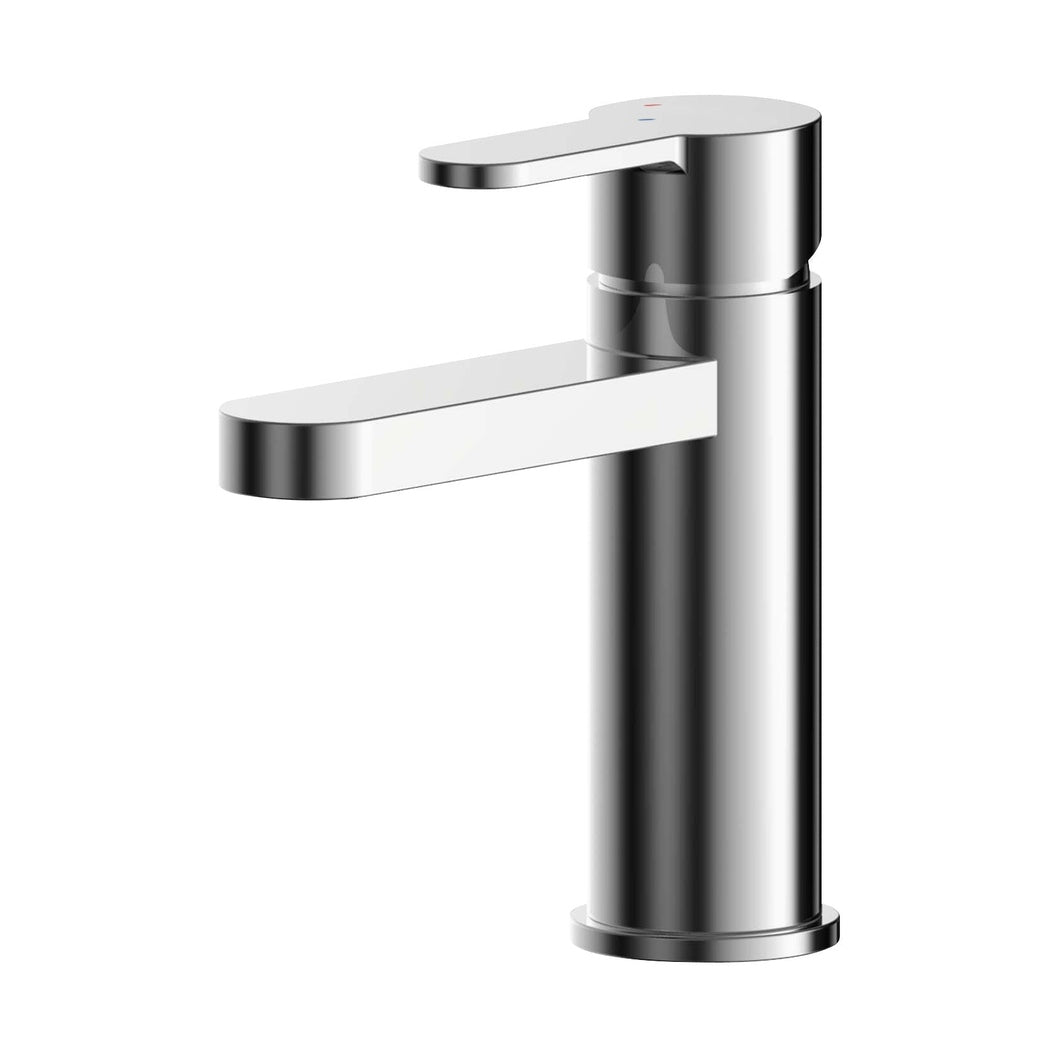 Nuie Arvan Eco Mono Basin Mixer With Push Button Waste Contemporary Chrome Brass,plastic 160x52x147mm - JJ Building Materials