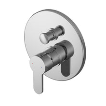 Nuie Arvan Manual Shower Valve With Diverter Contemporary Chrome Brass ABS 170x170x110mm - JJ Building Materials