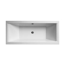 Nuie Asselby Square Double Ended Bath 1700 X 700mm Contemporary White Acrylic - JJ Building Materials