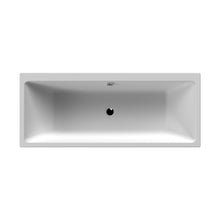 Nuie Asselby Thin Edge Double Ended Bath 1700 X 700mm Contemporary White Acrylic - JJ Building Materials
