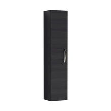 Nuie Athena 300mm Tall Unit (1 Door) Contemporary Charcoal Black MFC Textured Woodgrain 1433x300x235mm - JJ Building Materials