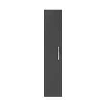 Nuie Athena 300mm Tall Unit (1 Door) Contemporary Gloss Grey MFC Painted Gloss 1433x300x235mm - JJ Building Materials
