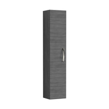 Nuie Athena 300mm Tall Unit (1 Door) Contemporary Graphite Grey Woodgrain MFC Textured Woodgrain 1433x300x235mm - JJ Building Materials
