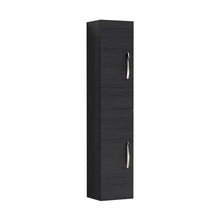 Nuie Athena 300mm Tall Unit (2 Door) Contemporary Charcoal Black MFC Textured Woodgrain 1433x300x235mm - JJ Building Materials