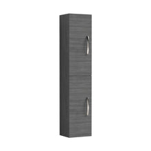 Nuie Athena 300mm Tall Unit (2 Door) Contemporary Graphite Grey Woodgrain MFC Textured Woodgrain 1433x300x235mm - JJ Building Materials