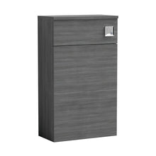 Nuie Athena 500mm Wc Unit Contemporary Anthracite Woodgrain MFC Textured Woodgrain 853x500x235mm - JJ Building Materials