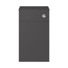 Nuie Athena 500mm Wc Unit Contemporary Gloss Grey MFC Gloss 853x500x235mm - JJ Building Materials