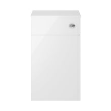 Nuie Athena 500mm Wc Unit Contemporary Gloss White MFC Painted Gloss 853x500x235mm - JJ Building Materials