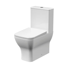 Nuie Ava Flush Rimless Pan, Cistern & Soft Close Seat Contemporary White Vitreous China 795x385x613mm - JJ Building Materials