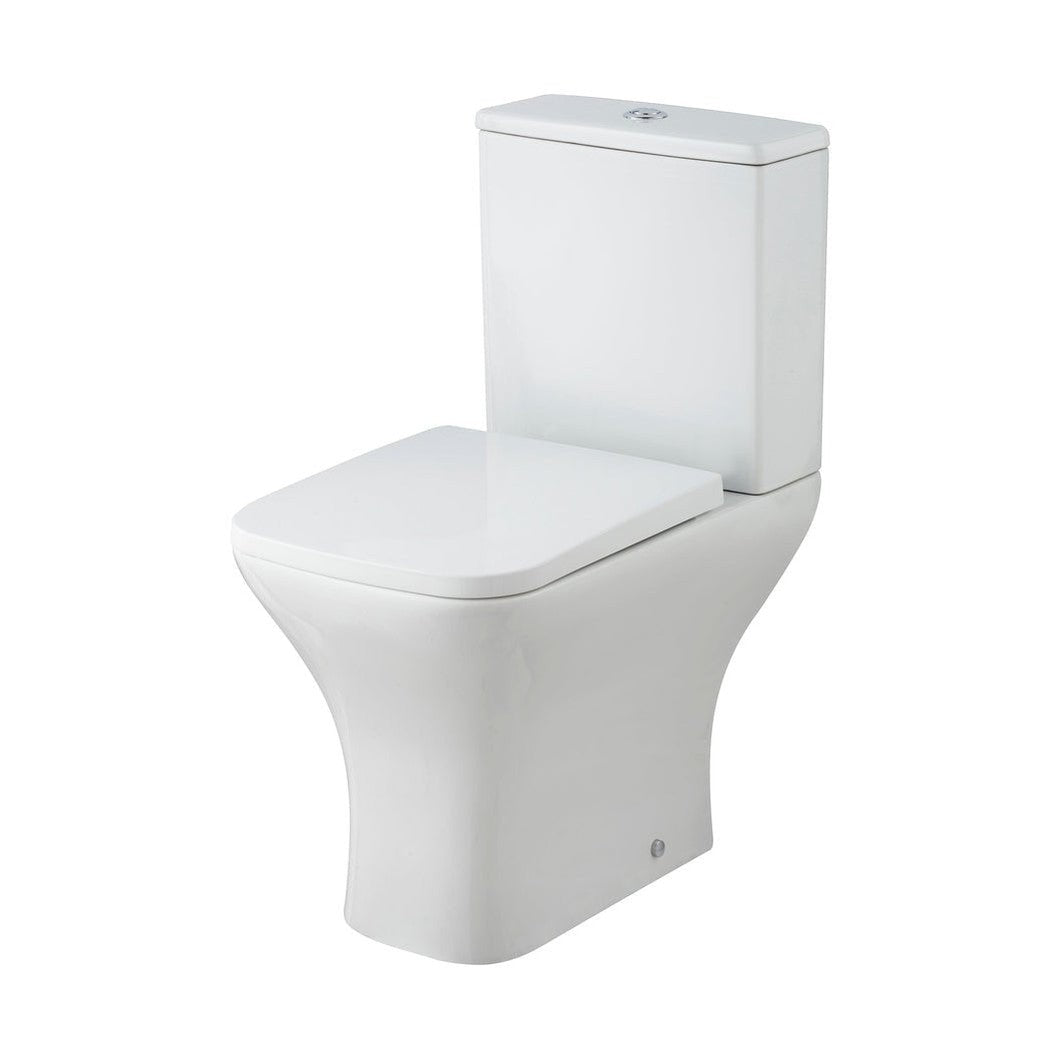Nuie Ava Pan, Cistern & Seat Contemporary White Vitreous China 790x375x612mm - JJ Building Materials