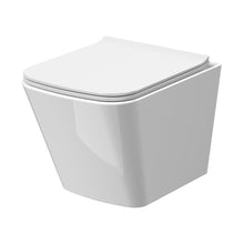 Nuie Ava Wall Hung Pan & Soft Close Seat Contemporary White Vitreous China 363x350x480mm - JJ Building Materials